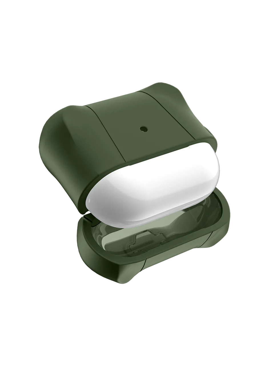 Itskins Spectrum Solid Series Case For Airpods 3 - Olive Green - Tashqila Itskins Spectrum Solid Series Case For Airpods 3 - Olive Green - Tashqila